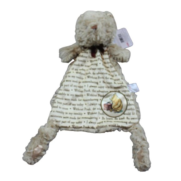 Disney Baby Kids Preferred Winnie the Pooh Security Blanket Lovey Plush Tan NWT - Picture 1 of 4